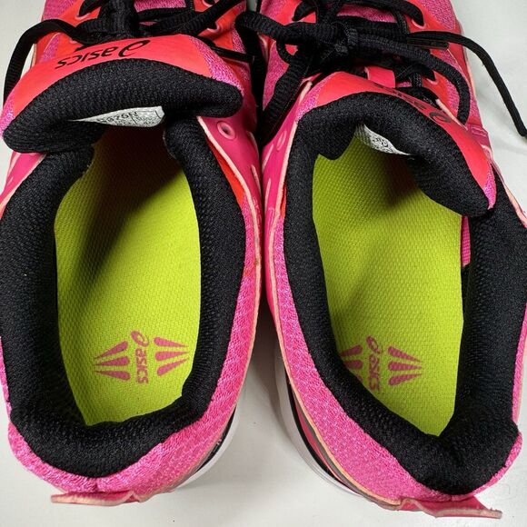 Asics Gel Shoes Sneakers Neon Pink Mesh S378N Size 8.5 Women’s Running Training - Picture 6 of 8